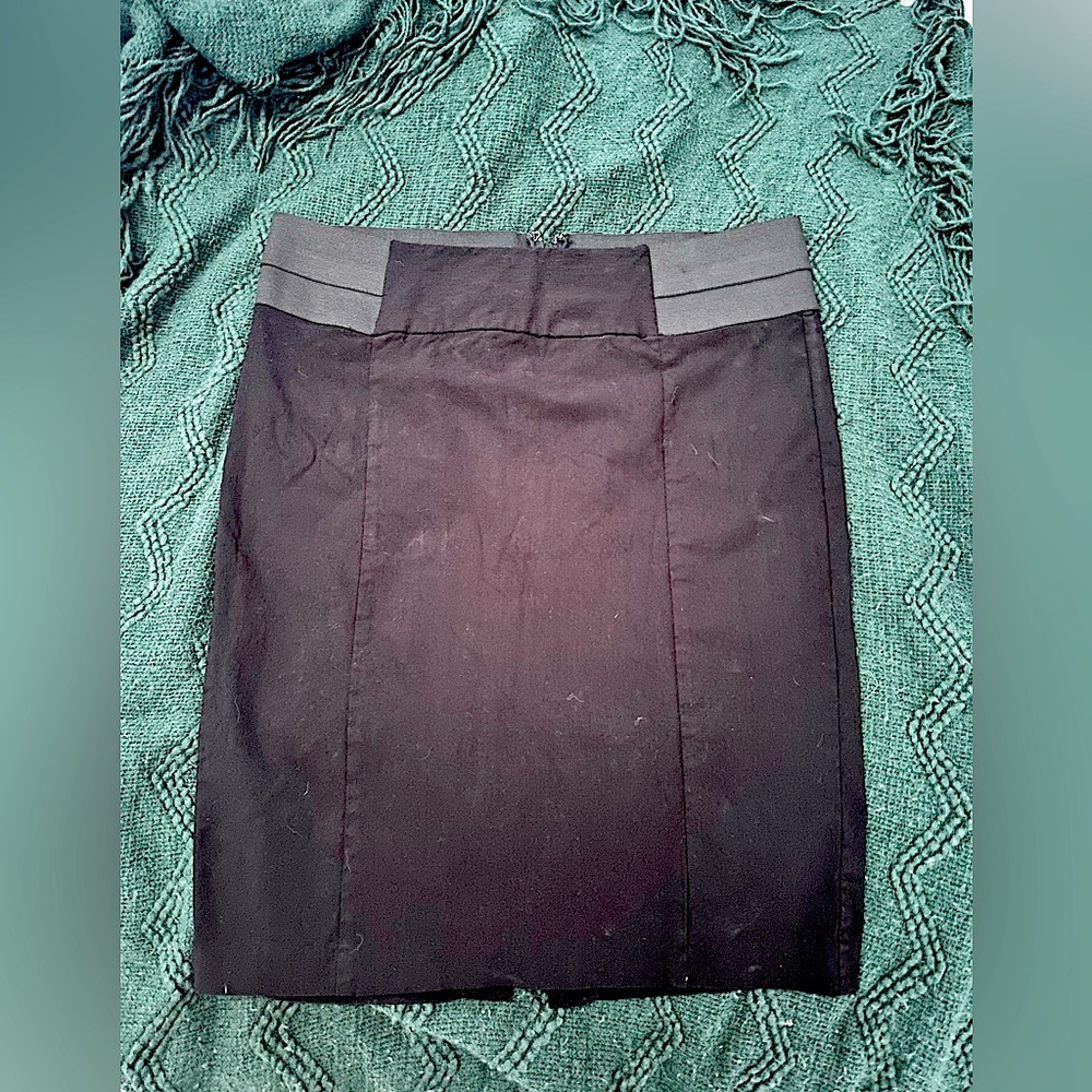 Faded black high waisted pencil pinup skirt